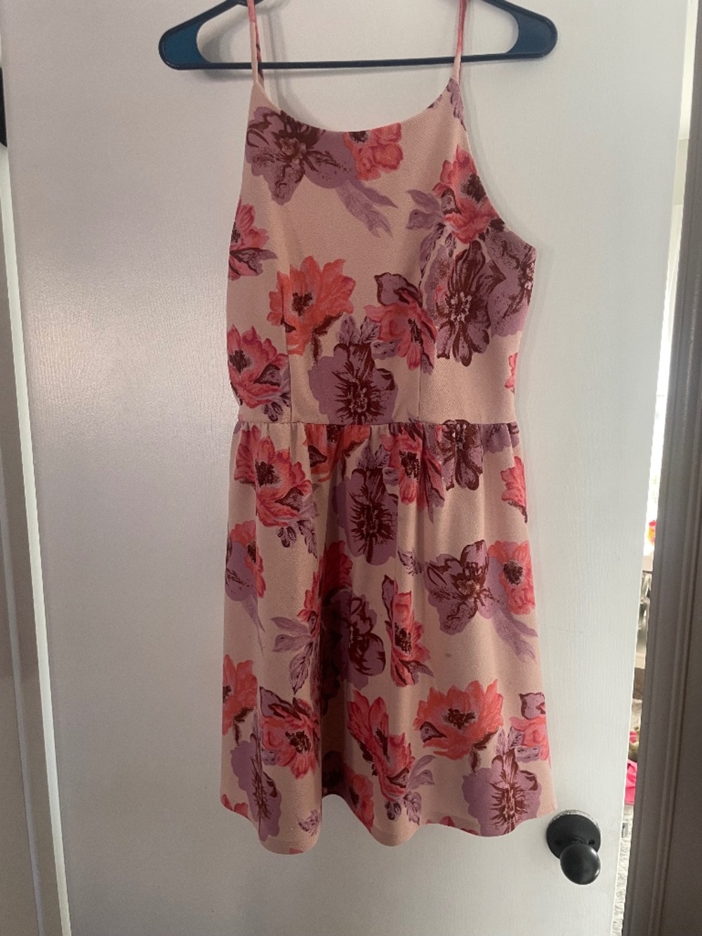 Pink Floral Dress Size Large